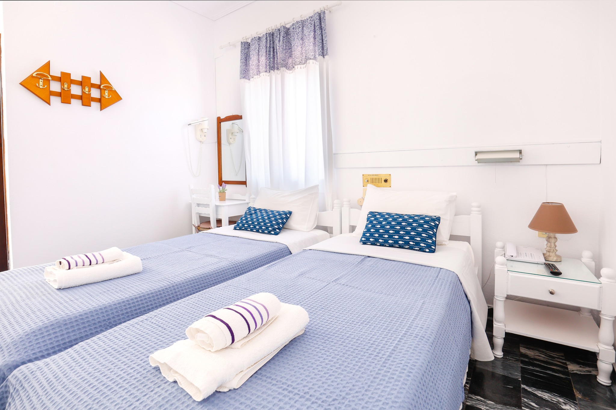 Twin room at Hotel Melissani